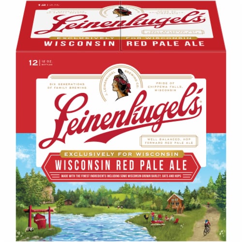 Leinenkugel's Wisconsin Red Pale Ale Beer 12 Count Perspective: front