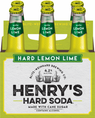 Henry's Hard Soda Lemon Lime Perspective: front
