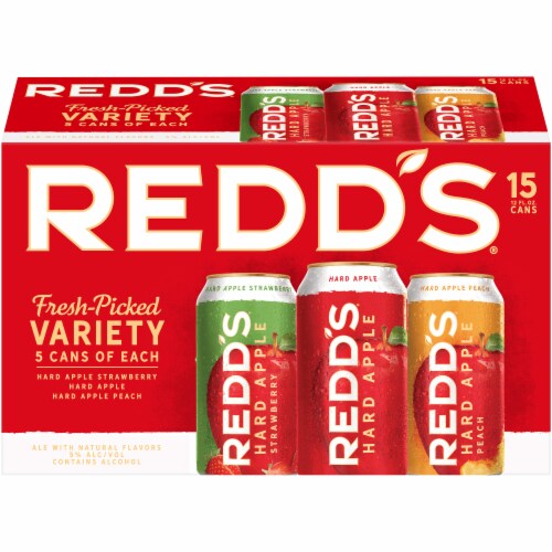 Redd's® Fresh Picked Variety Hard Apple Ale Beer Perspective: front
