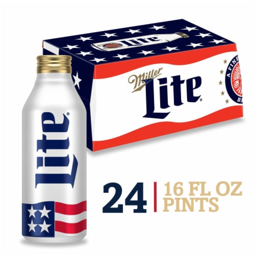 Miller Lite American Pilsner Light Lager Beer Perspective: front