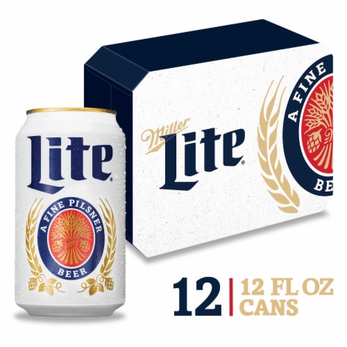 Miller Lite American Pilsner Light Lager Beer Perspective: front