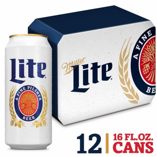 Miller Lite American Pilsner Light Lager Beer Perspective: front