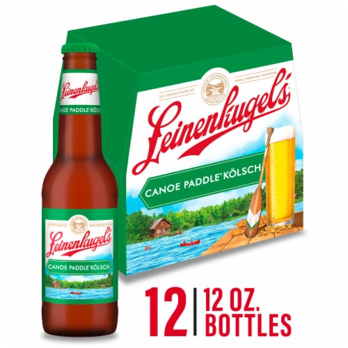Leinenkugel's Canoe Paddle Kolsch Pale Ale Beer Bottles Perspective: front