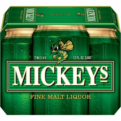 Mickey's® Fine Malt Liquor Ale Beer Perspective: front