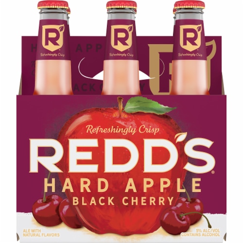 Redd's® Hard Apple Black Cherry Ale Beer Perspective: front