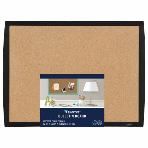 Quartet Cork Bulletin Board - Assorted Perspective: front