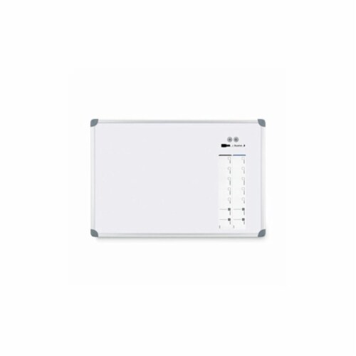 Euro-Style Magnetic Dry-Erase Aluminum Frame Boards, 36 x 24, White Surface, Silver Aluminum Frame