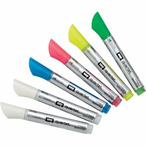 ACCO Brands  Quartet Glass Board Bullet Tip Neon Markers - Pack of 6 Perspective: front