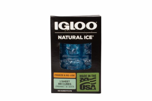 Igloo MaxCold 88 Cube Natural Ice Sheet, Blue