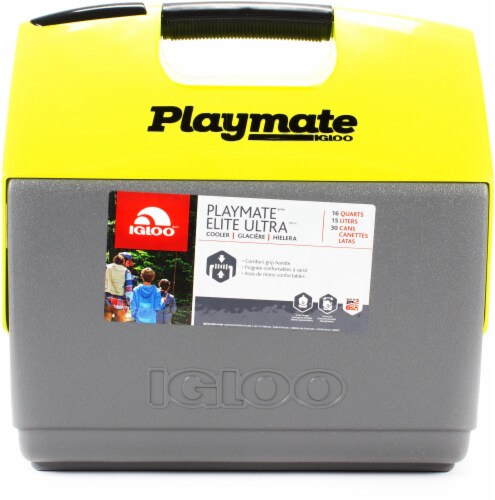 Igloo Playmate Elite Ultra Cooler - Meteorite/Acid Green Perspective: front