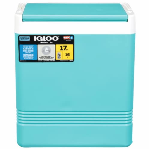 Igloo® 17 Quart Legend Cooler - Aquatic Teal Perspective: front