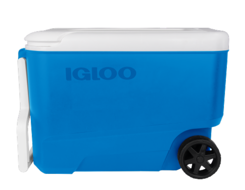 Igloo Wheelie Cool Cooler - Blue Perspective: front