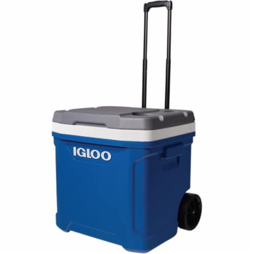 Igloo Latitude 60 Qt. 2Wheeled Cooler, Indigo Blue & Meteorite 34664