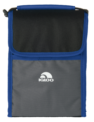 Igloo Lunch Sack - Turquoise/Black/Gray Perspective: front
