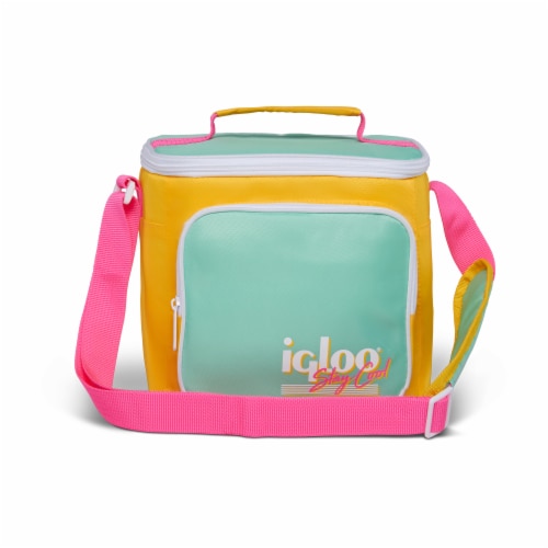 Igloo 90s Retro Collection Square Neon Lunch Box Soft Side Cooler