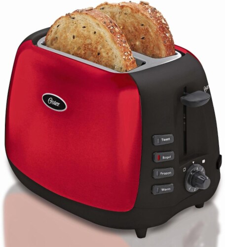 Oster® 2-Slice Toaster - Red/Black Perspective: front
