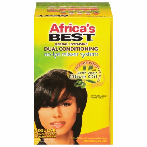 Africa's Best® Regular Dual Conditioning Relaxer with Olive Oil Perspective: front
