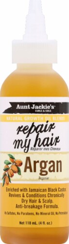 Aunt Jackie’s Argan Repair My Hair Natural Growth Oil Perspective: front