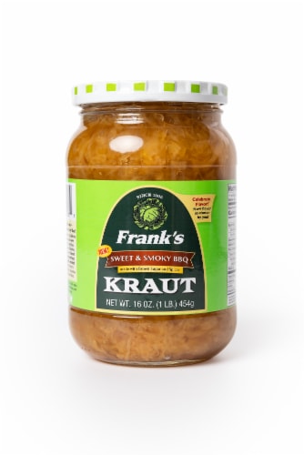 Frank's Sweet & Smoky BBQ Kraut Perspective: front