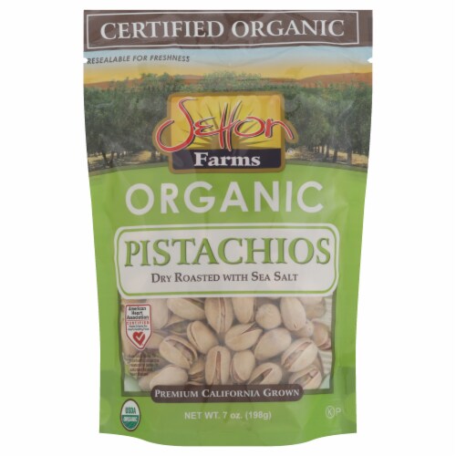 Setton Farms® Organic Pistachios Dry Roasted with Sea Salt Perspective: front