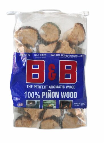 B&B Charcoal Pinon Pine Wood Perspective: front