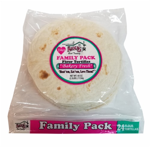 My Nana's Best Tasting Flour Tortillas Perspective: front