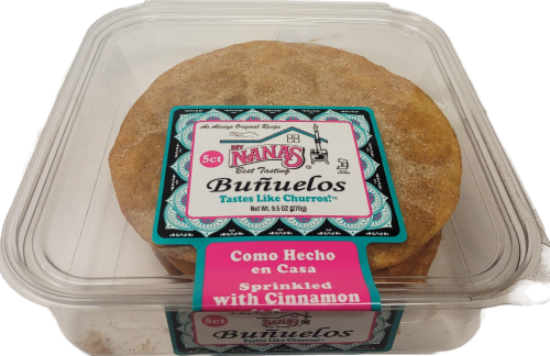 My Nana's Best Tasting Bakery Fresh Bunuelos Perspective: front
