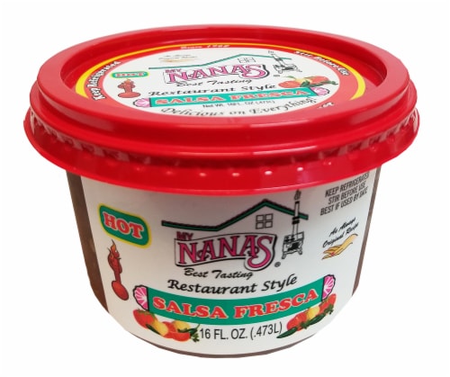 My Nana's Best Tasting Hot Salsa Fresca Perspective: front