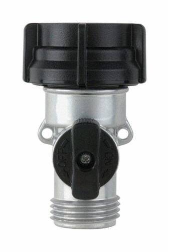 Gilmour Metal Threaded Male Hose Shut-off Valve Perspective: front