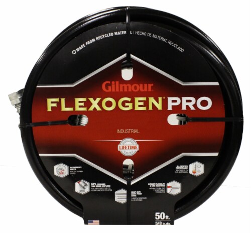 Gilmour Flexogen All Purpose Garden Hose - Black Perspective: front