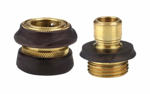 Gilmour Brass Threaded Male/Female Quick Connector Hose Set Gilmour Brass Threaded Male/Female Quick Connector Hose Set