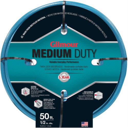 Gilmour Medium-Duty Garden Hose - Blue Perspective: front