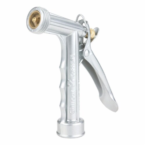 Gilmour 7679095 Metal Front Threaded Hose Nozzle Perspective: front