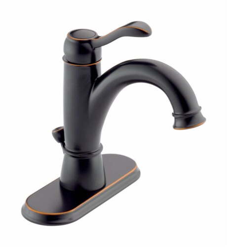 Delta Porter Oil Rubbed Bronze Single Handle Lavatory Faucet 4 in