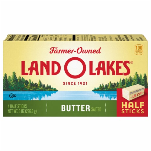 Land O Lakes Salted Butter in Half Sticks Made with Sweet Cream and Salt Perspective: front
