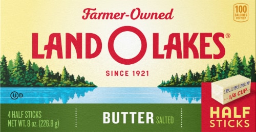 Land O Lakes® Salted Butter in Half Sticks Perspective: front