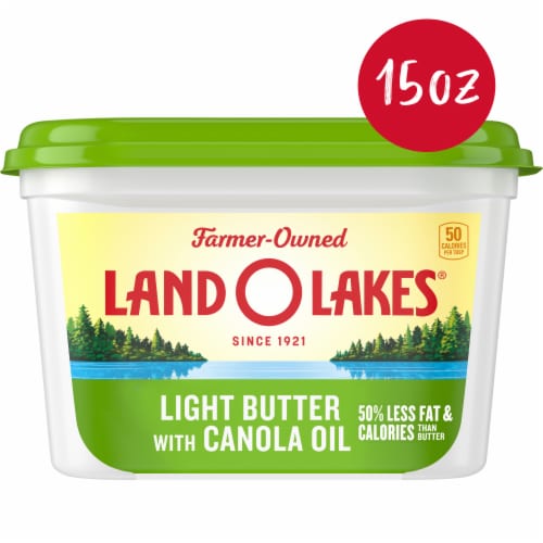 Land O Lakes Light Butter with Canola Oil, Spreadable Perspective: front