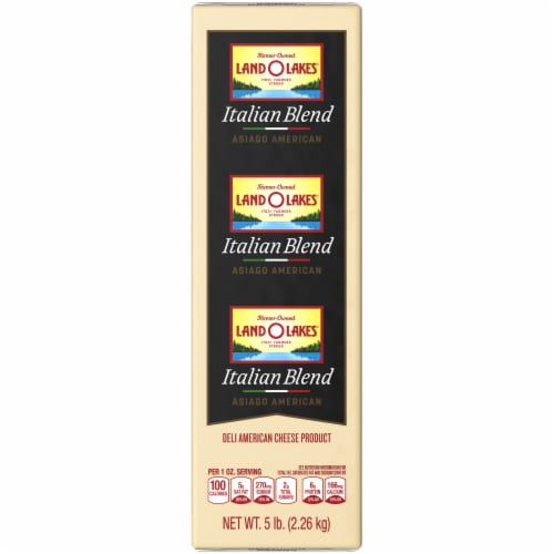 Land O Lakes Italian Blend Asiago American Cheese Product Deli Sliced to Order Perspective: front
