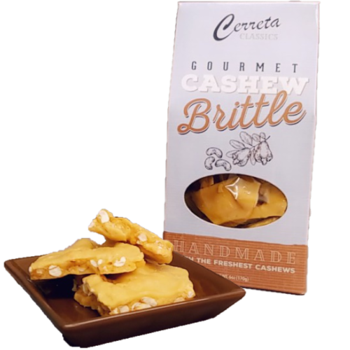 Cerreta Gourmet Cashew Brittle Candy Perspective: front