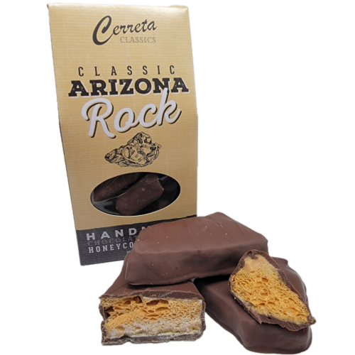 Cerreta Milk Chocolate Covered Sea Foam Candy Perspective: front