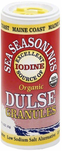 Maine Coast Sea Organic Dulse Granules Perspective: front