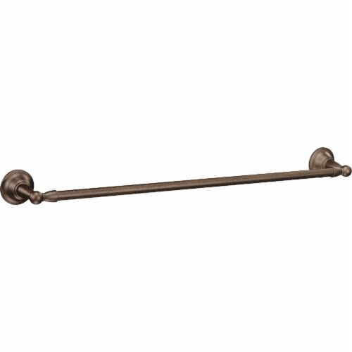 Moen Sage 18 In. Oil Rubbed Bronze Towel Bar DN6818ORB Perspective: front