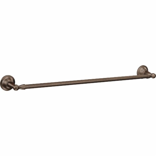 Moen Sage 24 In. Oil Rubbed Bronze Towel Bar DN6824ORB Perspective: front