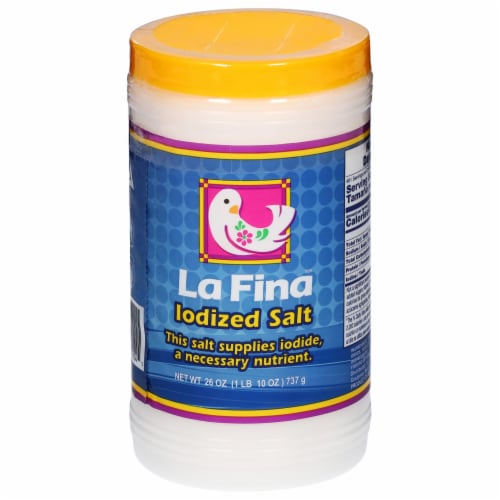 La Fina Iodized Salt Perspective: front