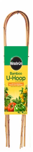 Miracle-Gro 4-Foot Bamboo U-Hoop Perspective: front