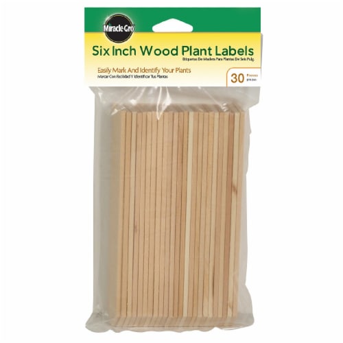 Miracle-Gro Wood Plant Labels 30 Pack Perspective: front