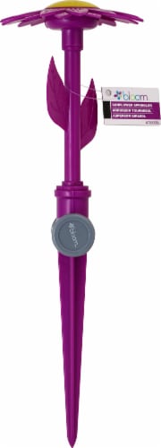 Bond 5025434 13 in. Bloom Sunflower Sprinkler - Green/Blue/Purple Perspective: front