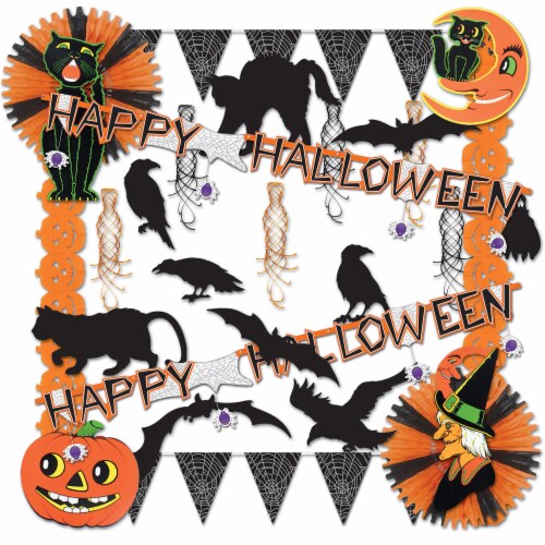Beistle Halloween Party Decoration Halloween Trimorama - 1 Pack Perspective: front