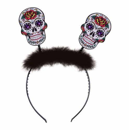 Beistle Halloween Party Decoration Day Of The Dead Sugar Skull Boppers - 12 Pack (1/Card) Perspective: front