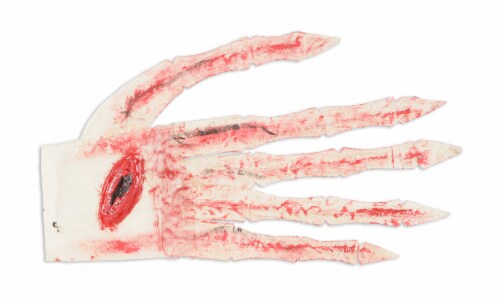 Beistle Halloween Party Decoration Bloody Glove - 12 Pack (1/Pkg) Perspective: front
